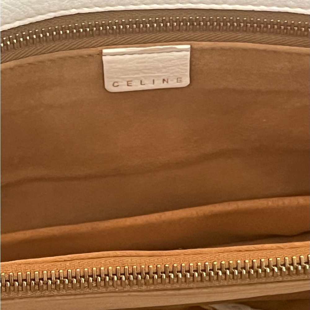 Celine White Lambskin Convertible Clutch - Picture 9 of 14